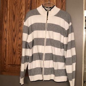 Club room XL zip cup cardigan